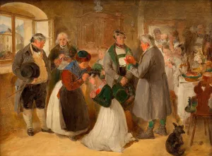 Segen der Mutter by Peter Fendi Segen der Mutter by Peter Fendi Oil Painting