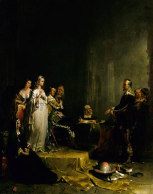 Columbus before the Queen by Peter Frederick Rothermel Oil Painting
