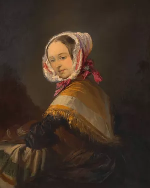 Theresia Elisabeth Kornhausl by Peter Johann Nepomuk Geiger Oil Painting