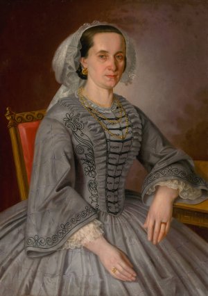 Antonia Kleinova, nee Krmanova by Peter Michal Bohun Oil Painting