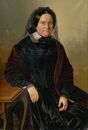 Charlota Ballo, nee Hoffmann by Peter Michal Bohun Oil Painting