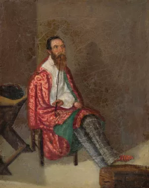 Mr. Varzely in Prison by Peter Michal Bohun Oil Painting