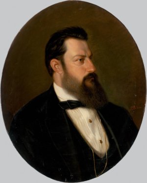 Portrait of a Man by Peter Michal Bohun Oil Painting