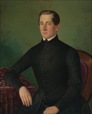 Portrait of a man by Peter Michal Bohun Oil Painting