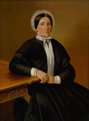 Portrait of a Seated Old Woman by Peter Michal Bohun Oil Painting