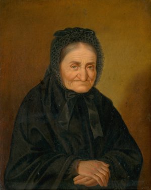 Portrait of an Old Woman by Peter Michal Bohun Oil Painting
