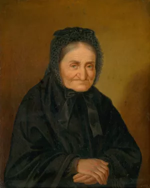 Portrait of an Old Woman by Peter Michal Bohun Oil Painting
