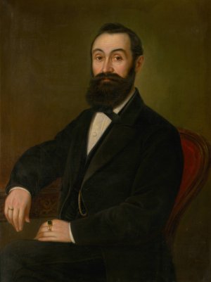 Portrait of Daniel Boztech Makovicky by Peter Michal Bohun Oil Painting