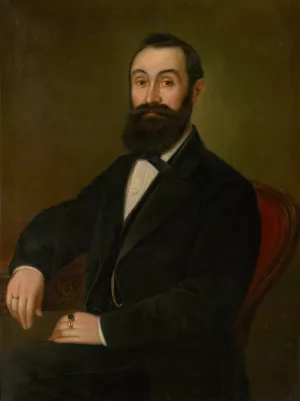 Portrait of Daniel Boztech Makovicky Oil painting by Peter Michal Bohun