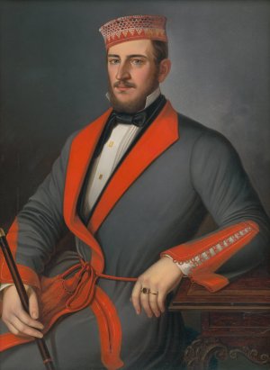 Portrait of Donath Varada-Szakmary by Peter Michal Bohun Oil Painting