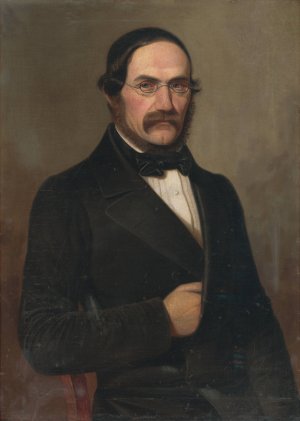 Portrait of Jan Kadavy by Peter Michal Bohun Oil Painting
