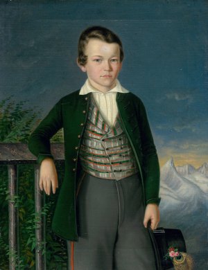 Portrait of Juraj Varady-Szakmary by Peter Michal Bohun Oil Painting