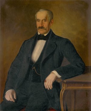 Portrait of Moric ZmeSkal by Peter Michal Bohun Oil Painting