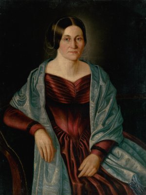 Portrait of Mrs. Plechova by Peter Michal Bohun Oil Painting