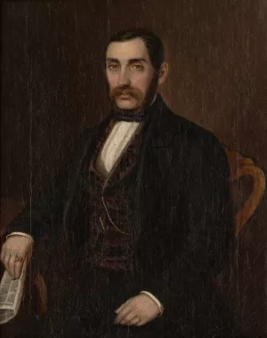 Portrait of Petr Makovicky Oil painting by Peter Michal Bohun