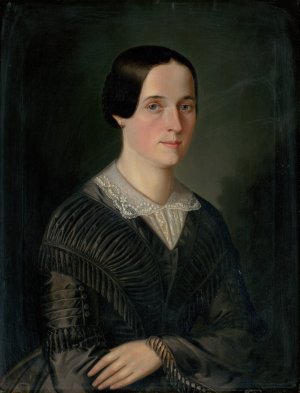 Portrait of Terezia Droppova by Peter Michal Bohun Oil Painting