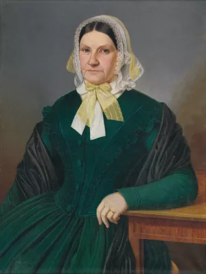 Portrait of Z. Dluhovitsova, nee Melsik Oil painting by Peter Michal Bohun