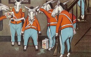 But Borax poultice well applied at one relieved his pain by Peter Newell Oil Painting