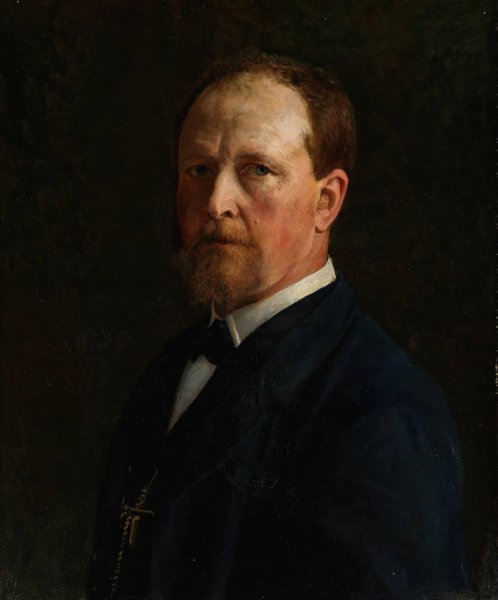 Self-Portrait  by Peter Nicolai Arbo - Hand-Painted Oil Painting Reproduction