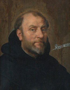 Portrait Of A Monk by Peter Paul Rubens (Follower) Oil Painting