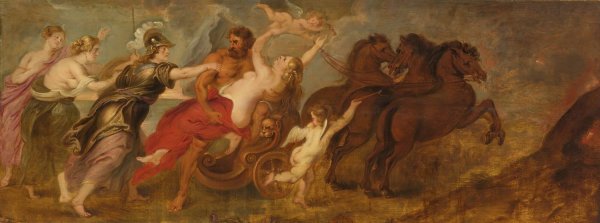 The Abduction Of Proserpina by Peter Paul Rubens (Follower) - Hand-Painted Oil Painting Reproduction