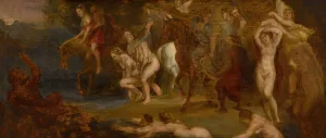 The Flight of Cloelia by Peter Paul Rubens (Follower) Oil Painting