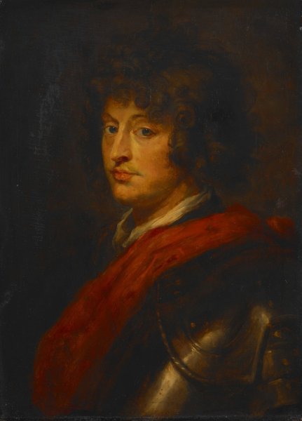 Young Man In Armor by Peter Paul Rubens (Follower) - Hand-Painted Oil Painting Reproduction