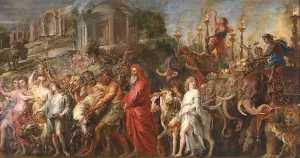 A Roman Triumph painting by Peter Paul Rubens