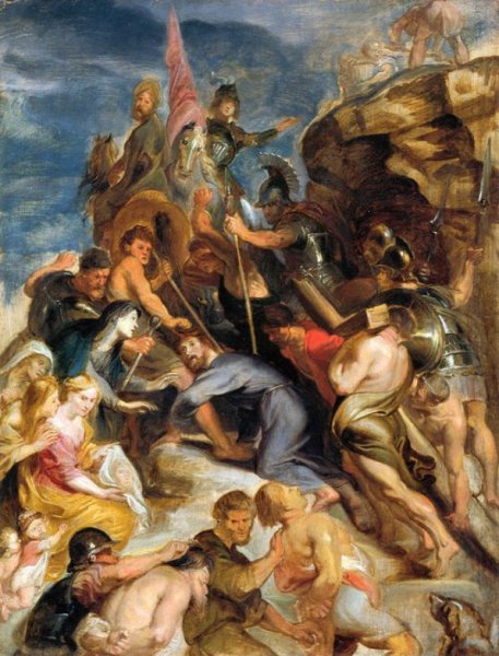 Carrying the Cross II by Peter Paul Rubens - Hand-Painted Oil Painting Reproduction