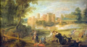 Castle Garden by Peter Paul Rubens - Oil Painting Reproduction