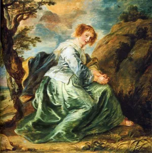 Hagar in the Desert by Peter Paul Rubens - Oil Painting Reproduction