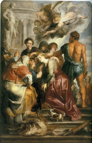 Martyrdom of St Catherine by Peter Paul Rubens Oil Painting