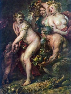 Sine Cerere et Baccho Friget Venus II by Peter Paul Rubens Oil Painting