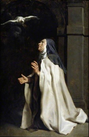Teresa of Avila's Vision of the Dove by Peter Paul Rubens Oil Painting