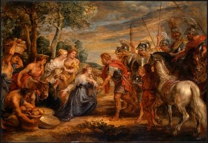 The Meeting of David and Abigail by Peter Paul Rubens Oil Painting