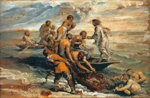 The Miraculous Draught of Fishes by Peter Paul Rubens Oil Painting