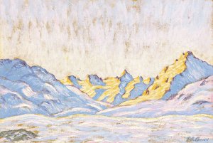 Winter Landscape by Peter Robert Berry Oil Painting