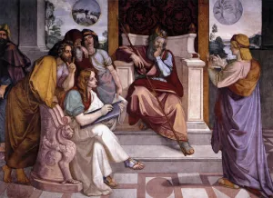 Joseph Interpreting Pharaoh's Dream by Peter Von Cornelius - Oil Painting Reproduction