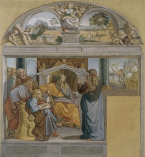 Joseph interpreting Pharaoh's dreams by Peter Von Cornelius Oil Painting