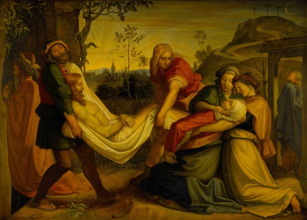 The Entombment Of Christ  by Peter Von Cornelius - Hand-Painted Oil Painting Reproduction