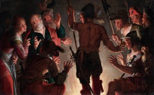 The Denial of Peter by Peter Wtewael Oil Painting