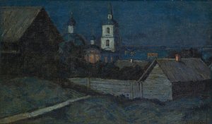 Evening by Petr Ivanovich Petrovichev Oil Painting