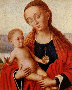 Madonna Detail Oil painting by Petrus Christus