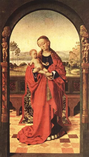 Madonna painting by Petrus Christus