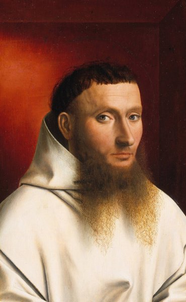 Portrait of a Carthusian  by Petrus Christus - Hand-Painted Oil Painting Reproduction