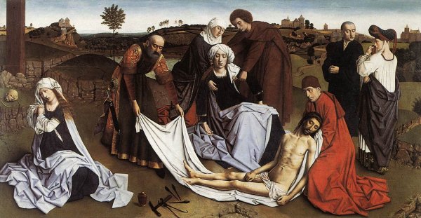 The Lamentation by Petrus Christus - Hand-Painted Oil Painting Reproduction