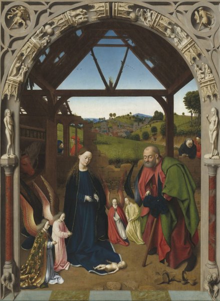 Main Product Photo of The Nativity  Painting by Petrus Christus