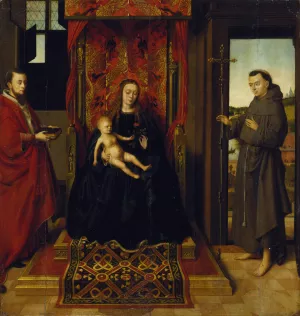 Virgin and Child with Saints Jerome and Francis by Petrus Christus Oil Painting