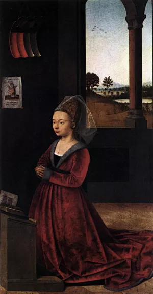 Wife of a Donator painting by Petrus Christus