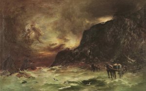 Storm at Wellington Heads by Petrus Van Der Velden Oil Painting